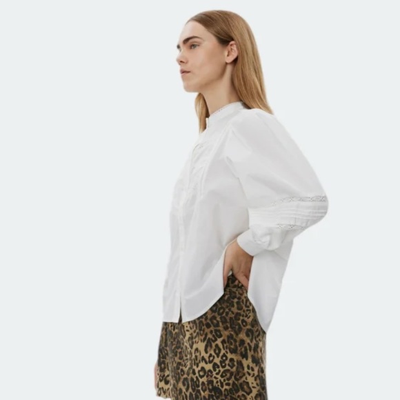 NWT Zara crochet button down shirt - Picture 5 of 9